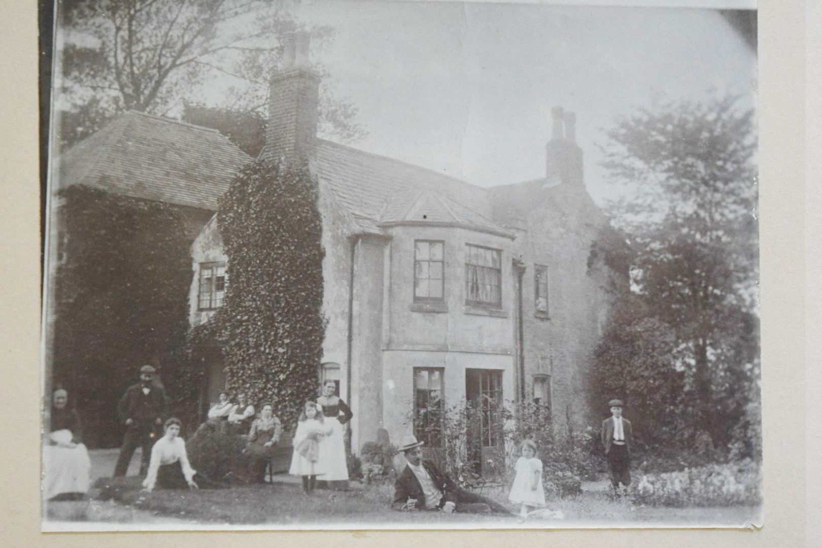 Booth family outside White House